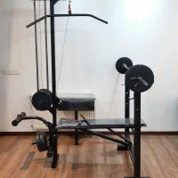 میز ورزشی خانگی ۵۴کاره تاشو دستگاه بدنسازی ست کامل
