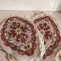 فرش رومیزی بیضی دستبافت