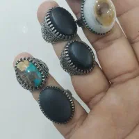 انگشترعیارپایین باسنگهای اصل وطبیعی شجرشرف شمس