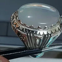 انگشتر دستساز عقیق یمنی و رکاب زنجانی