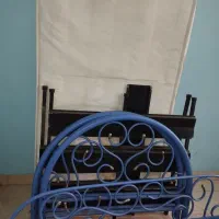 تخت فرفورژه حفاظ دار یک نفره با تشک