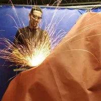 پخش پتو پارچه نسوز ضد حریق آتش سوزی ماشین جوشکاری