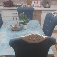 میزناهار خوری ۶ نفره و تخت ۲ نفره