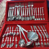 سرویس قاشق و چنگال 12نفره اصل ژاپن قدیمی