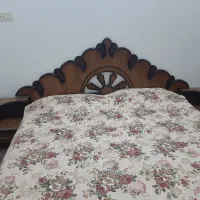 تخت و کمد و پاتختی چوب گردو