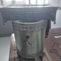 جا دستمالی و سطل سیلور