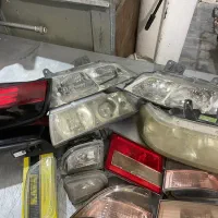 چراغ کامل سمند با خطر عقب کامل و پراژکتور