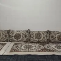 چهار پشتی و دو کنار فرشی نو نو