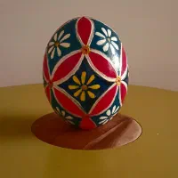 نقاشی روی تخم شتر مرغ