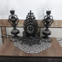 دوعددشمعدون وساعت آلومینیومی