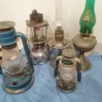 عتیقه. فانوس . چراغ گردسوز. چراغ توری