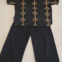 بلوز و شلوار مشکی دخترانه مناسب ۶ تا ۸ سال
