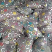بالشت الیاف رنگی گلدار