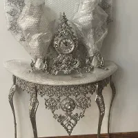 آینه شمعدان نو نقره سیاه قلم