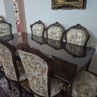 میز نهارخوری۸ نفره با چوب تمام راش کاملا نو و سالم