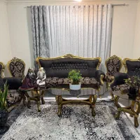 سرویس مبلمان و ناهارخوری استیل چوب راش