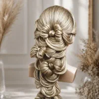 پک طلایی میکاپ و شینیون و پک ویژه عروس