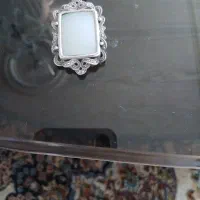 پلاک نقره با سنگ مرمر