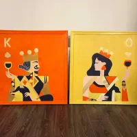 تابلو نقاشی جفت King & Queen