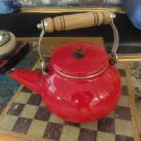 کتری لعابی روسی قدیمی آنتیک