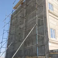 سیمان کاری دیوار چینی بلوک و آجر و شیب بندی