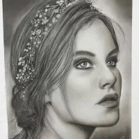 طراحی چهره سیاهقلم