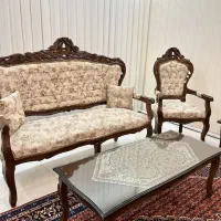 مبل سلطنتی 9 نفره چوب گردو اصل