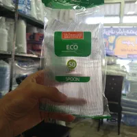 قاشق پلاستیکی پک 50 عددی با کیفیت و درجه 1