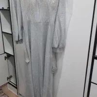پیراهن مجلسی نقره ای