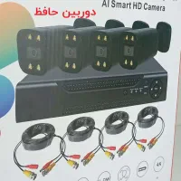 پک کامل دوربین مداربسته ۴ عددی HD با DVR + دیددرشب