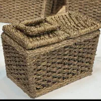 سبد پیکنیک حصیری