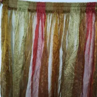 پرده حریر رنگی