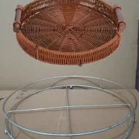 فریم سینی گرد سبد بافی
