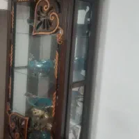 ساعت وبوفه چوبی در حد نو