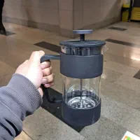 فرنچ پرس پلاستیکی و استیل ۳۸۰ میل و ۶۰۰ دمنوش ساز
