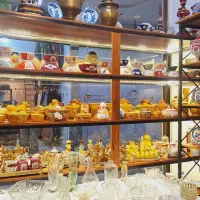 مجموعه ظرف های بلوری قدیمی