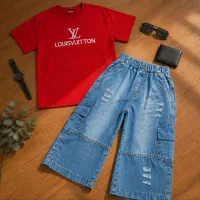 تیشرت شلوارک اسپرت گلدوزی شده