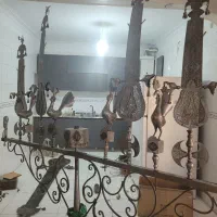 علامت پنج تیغه شبکه چوب بلند