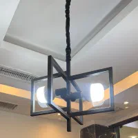 لوستر ۴ طرفه مشکی