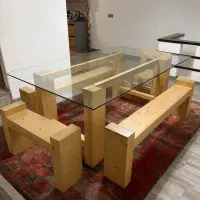 میز ناهار خوری چوب روسی خارجی کم کارکرد