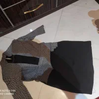 لباس مشکی پیراهن تونیک دامن محرمی دخترانه
