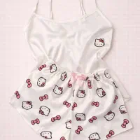 ست تاپ و شورتک وبلوز شلواروسارافون لباس خواب زنانه