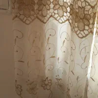 سه عدد پرده گیپور خامه دوزی