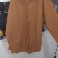 فرم مدرسه پیراهن پسرانه رنگ خردلی مناسب کلاس دهم