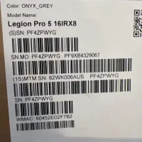 لپتاپ لنوو لژیون Lenovo Legion Pro5 درحدآکبند