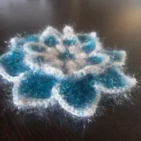 گلهای بافتنی سه بعدی