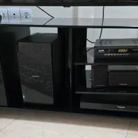 میز تی وی شیشه ای مشکی