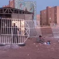 آلاچیق درب حیاطی آکاردئونی