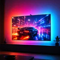 نورپردازی RGB پشت تلویزیون با دوربین TV BACKLIGHT