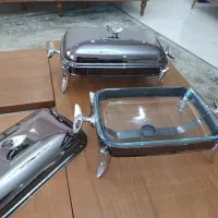 سوفله خوری استیل نقره ایی دسته قایقی